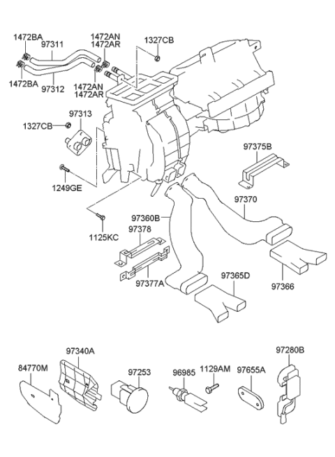 2000 Hyundai Accent  Sensor-Photo Diagram for 972532D200