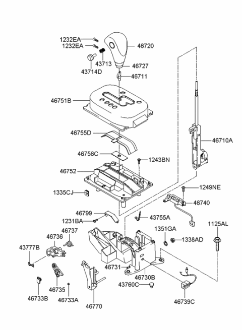 2020 Hyundai Kona  Nut-Flange Diagram for 1338508007B