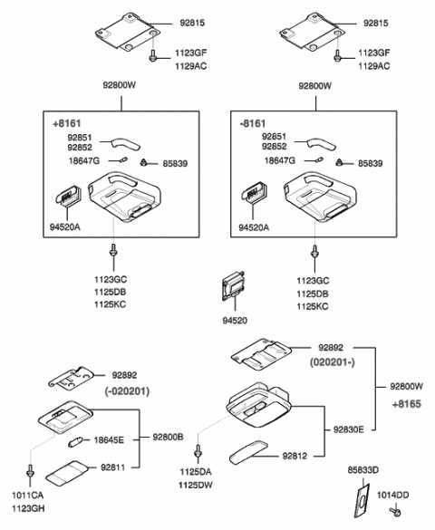 2020 Hyundai Kona Electric  Cover-Height ADJUSTER Diagram for 8583326000TI