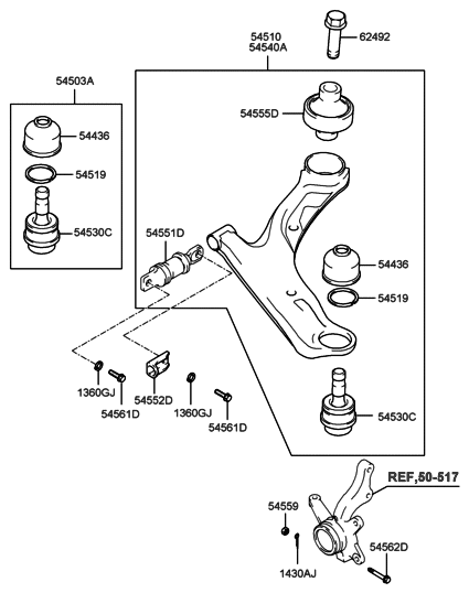 2020 Hyundai Nexo  Bolt-FLANGE Diagram for 545623B001