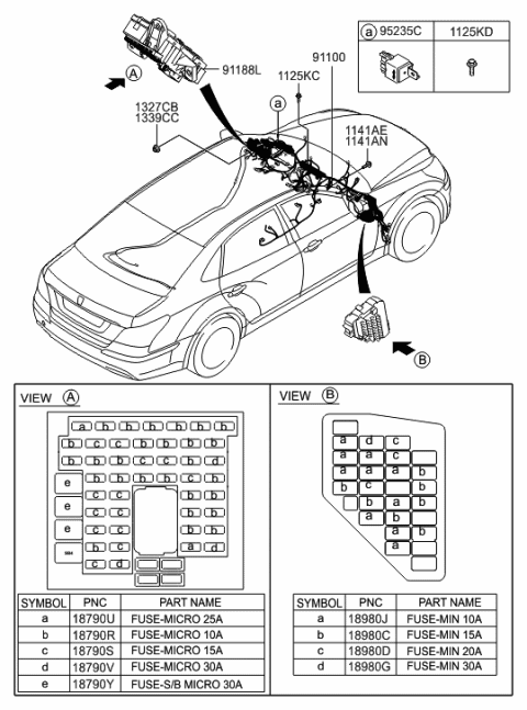 2017 Hyundai Tucson  Relay Assembly-Stop Signal Diagram for 952402P200