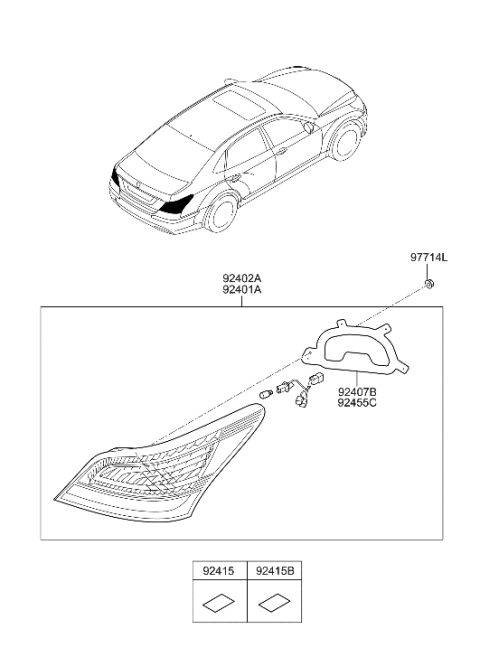 2017 Hyundai Tucson  Pad-Sealing Diagram for 924513N500
