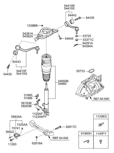 2017 Hyundai Tucson  Bracket-Shock Absorber, RH Diagram for 546413M000