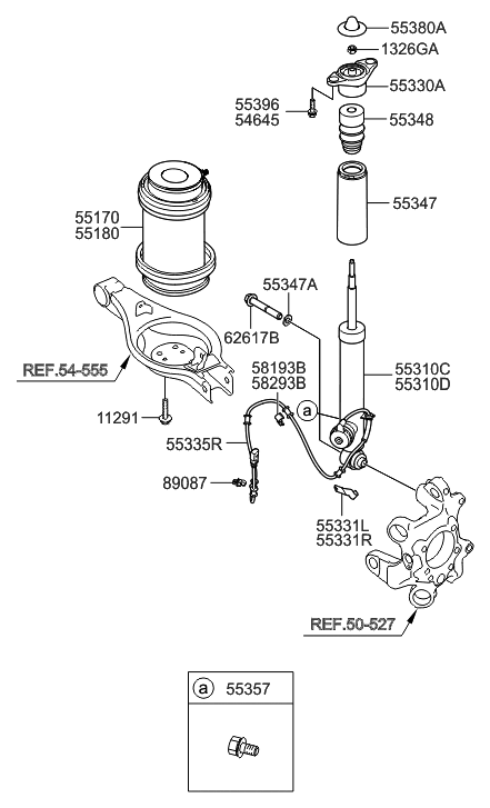 2017 Hyundai Tucson  Cap Diagram for 553393M000