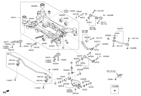 2018 Hyundai Tucson  Bolt-Cam Diagram for 552603M100