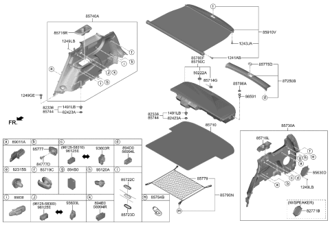 2002 Hyundai XG350 Case Assembly-Cap Diagram for 85787S1000NNB