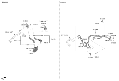 2018 Hyundai Elantra GT  O-Ring Diagram for 256252W150