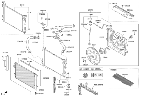 2022 Hyundai Santa Cruz  Fan-Cooling Diagram for 252310U390