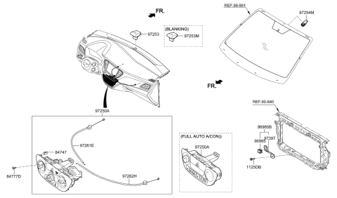 2023 Hyundai Genesis Electrified G80  Temperature Cable Diagram for 97258J0000
