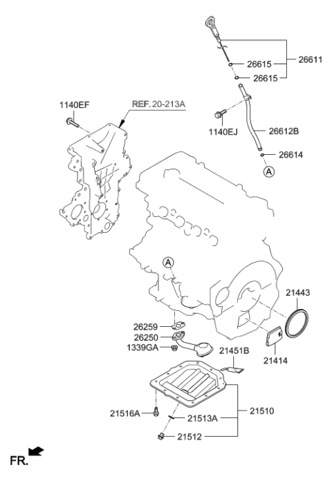 2011 Hyundai Sonata Hybrid  Cover-Access Hole Diagram for 214142M010