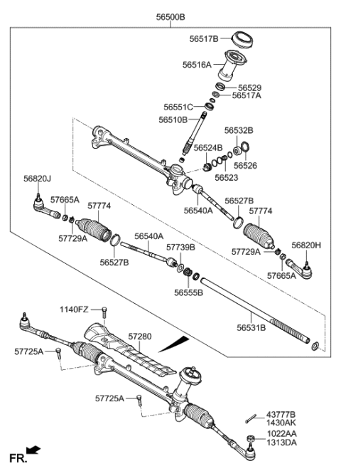 2022 Hyundai Santa Cruz Plug-Yoke Diagram for 56532H8000