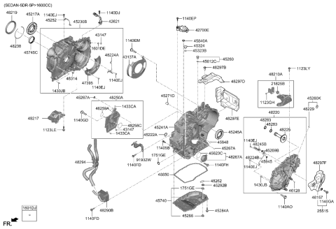 2011 Hyundai Sonata Hybrid  Pipe Assembly-Guide Diagram for 482452H100