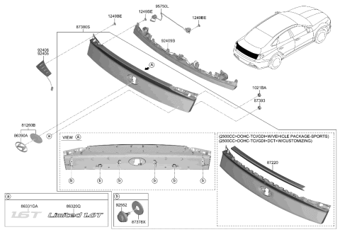 2022 Hyundai Ioniq 5 SPOILER-RR Diagram for 87211L0200