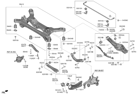 2022 Hyundai Ioniq 5  Cover-RR LWR Arm, RH Diagram for 55231L0000