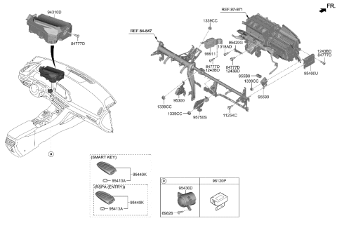 2022 Hyundai Ioniq 5  Unit Assembly-Surround View MONITO Diagram for 99960L0100