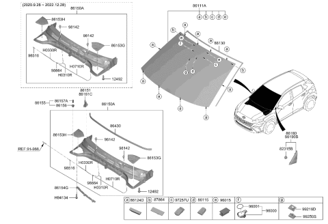 2012 Hyundai Veracruz Sensor-Automatic Defog Diagram for 97257J9000