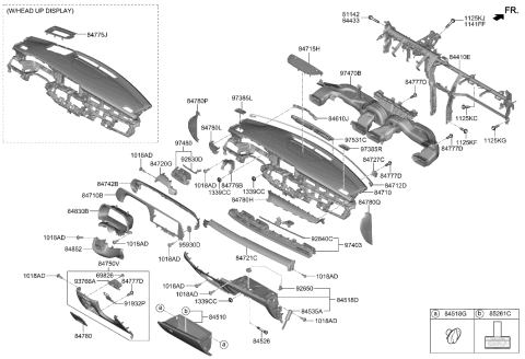 2023 Hyundai Sonata  CRASH PAD ASSY-MAIN Diagram for 84710S8AA0NNB
