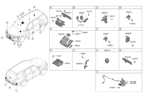 2023 Hyundai Sonata  COVER ASSY-MULTI SENSOR Diagram for 96030S8700