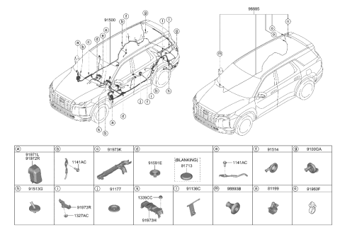2023 Hyundai Sonata  Hose Assembly-Rear Washer Diagram for 98950S8000