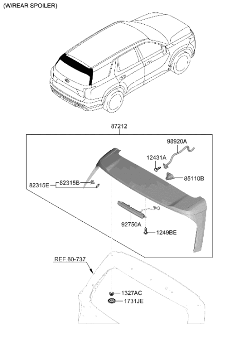 2023 Hyundai Sonata CAMERA ASSY-D.C.M Diagram for 851B0S8000