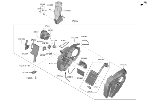 2023 Hyundai Sonata  Door Assembly-Temperature Diagram for 97914S8000