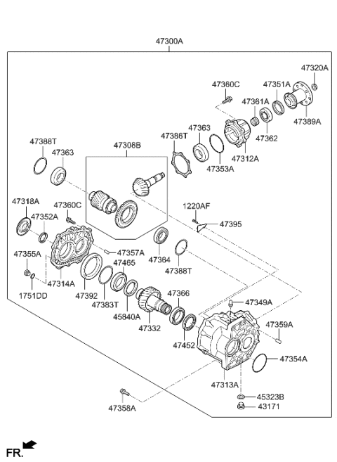 2023 Hyundai Sonata  SPACER Diagram for 473614G000