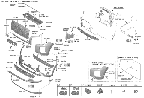 2023 Hyundai Sonata  Label-Refrigerant Diagram for 97699S8000