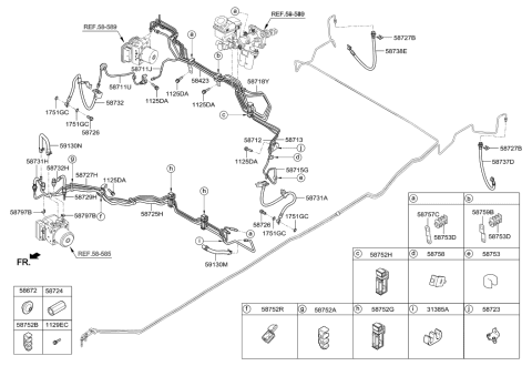 2021 Hyundai Veloster Clip Diagram for 313844B010