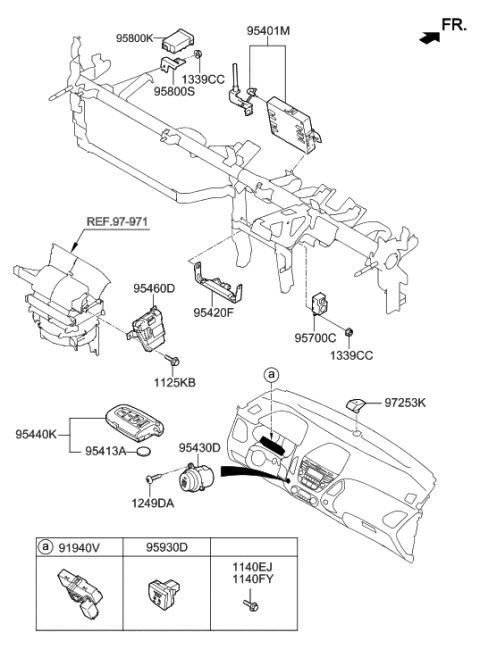 2021 Hyundai Veloster BUZZER Assembly-PIEZO Diagram for 957103K000