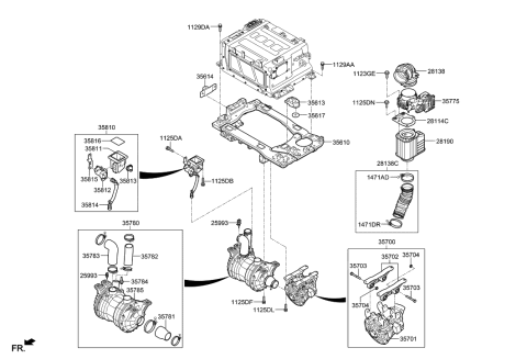 2022 Hyundai Santa Fe Clamp-Hose Diagram for 1471183006B