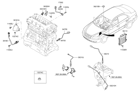 2023 Hyundai Kona N  Bracket-H/Cover Diagram for 919803K270