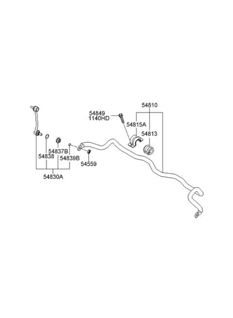 2023 Hyundai Kona N  Ring-Clip Diagram for 548393L000