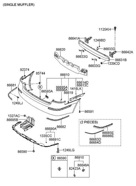2023 Hyundai Kona N Retainer Diagram for 9235137000