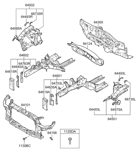 2018 Hyundai Ioniq  Bolt Diagram for 1125106456B