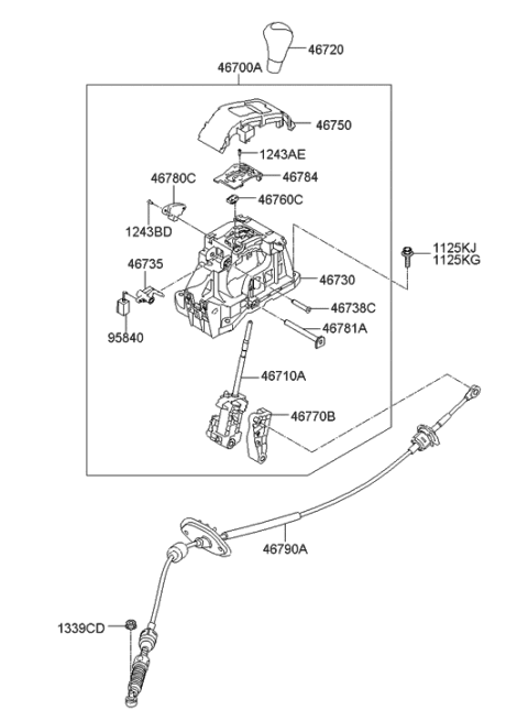 2015 Hyundai Elantra  Damper Diagram for 467333Y100