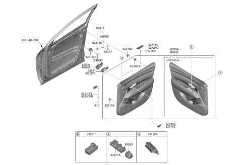 2002 Hyundai Elantra  Grommet-Screw Diagram for 8231337000NNB