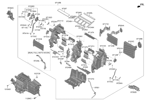 2005 Hyundai Elantra  LEVER-SUB DEF Diagram for 97152N9010