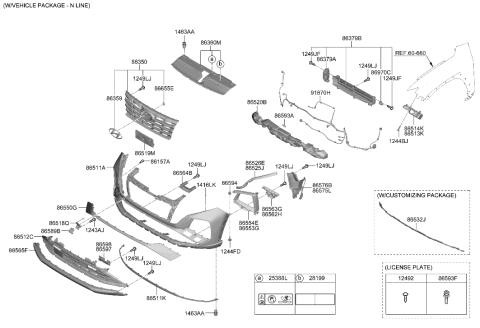 2002 Hyundai Elantra Screw-Tapping Diagram for 1243103107B