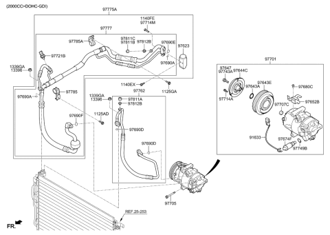 2022 Hyundai Genesis G80 Valve-Expansion Diagram for 97626A6000