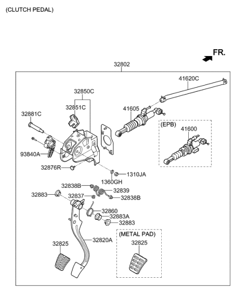 2007 Hyundai Tucson  Spring-Turn Over Diagram for 328273X900