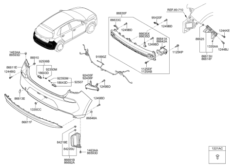 2022 Hyundai Genesis G80  Bolt Diagram for 1125006143