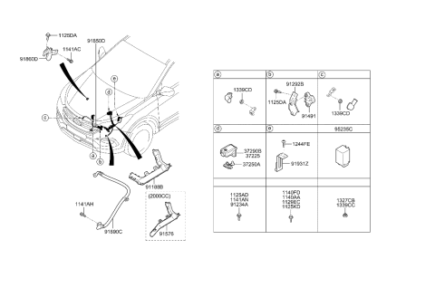 2019 Hyundai Nexo Bracket-Diagonosis Diagram for 919312W070