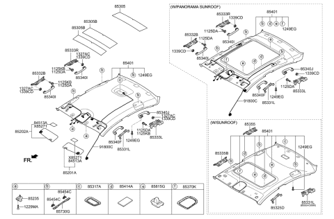2022 Hyundai Tucson  Dual Lock Diagram for 85418C1100
