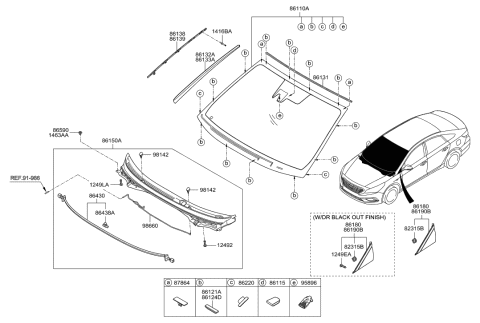 2022 Hyundai Tucson  Screw-Tapping Diagram for 1249304087B