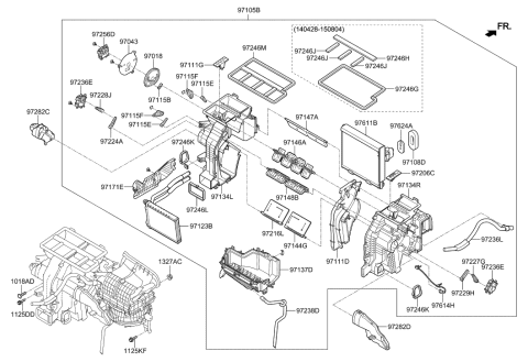 2023 Hyundai Santa Fe Hybrid  Door Assembly-Foot Diagram for 97148C2000