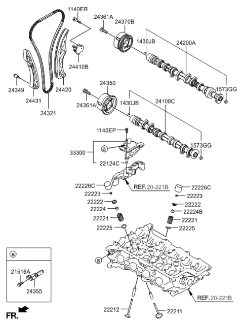 2023 Hyundai Santa Fe Hybrid  Plug Diagram for 243522GGA0