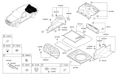 2017 Hyundai Tucson  Rivet-Pop Diagram for 1416403080