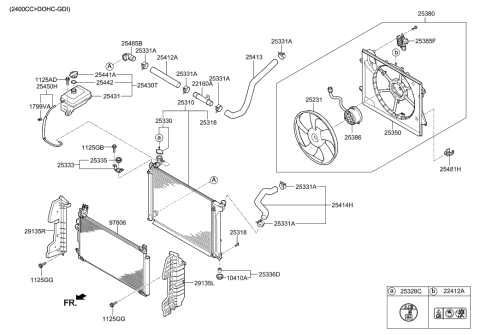 2023 Hyundai Tucson Condenser Assembly-Cooler Diagram for 97606C2500