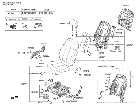 2023 Hyundai Tucson Unit-ODU(PODS) Diagram for 88952C2500