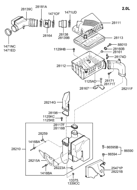 2012 Hyundai Santa Fe  Bolt Diagram for 1129008186B